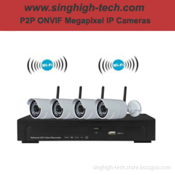 4CH*720p H. 264 Wireless WiFi NVR Kit (NSN7104KW40)